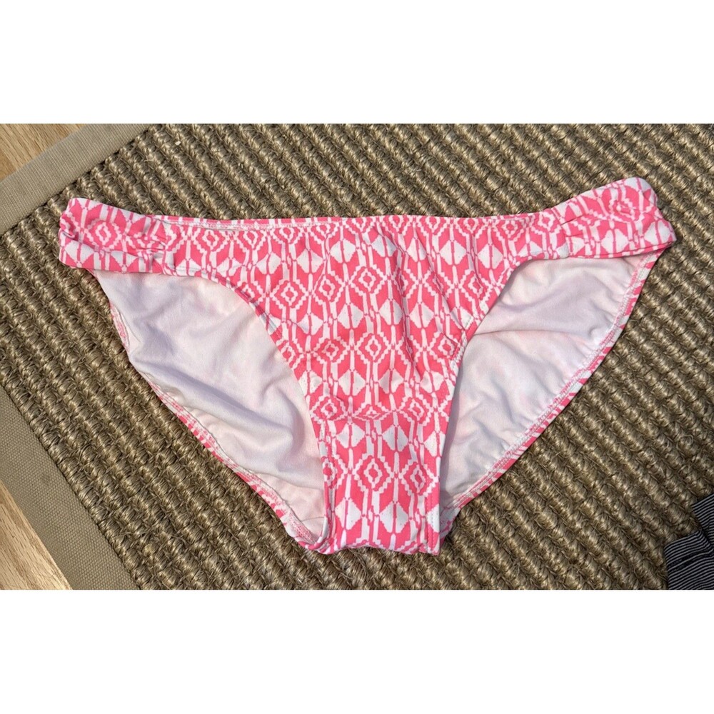 Old Navy Pink Geometric Bikini Bottom Size XL Flirty Beach Vacation Resort NWT